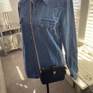 Coach All Leather Messenger Turn Key Lock